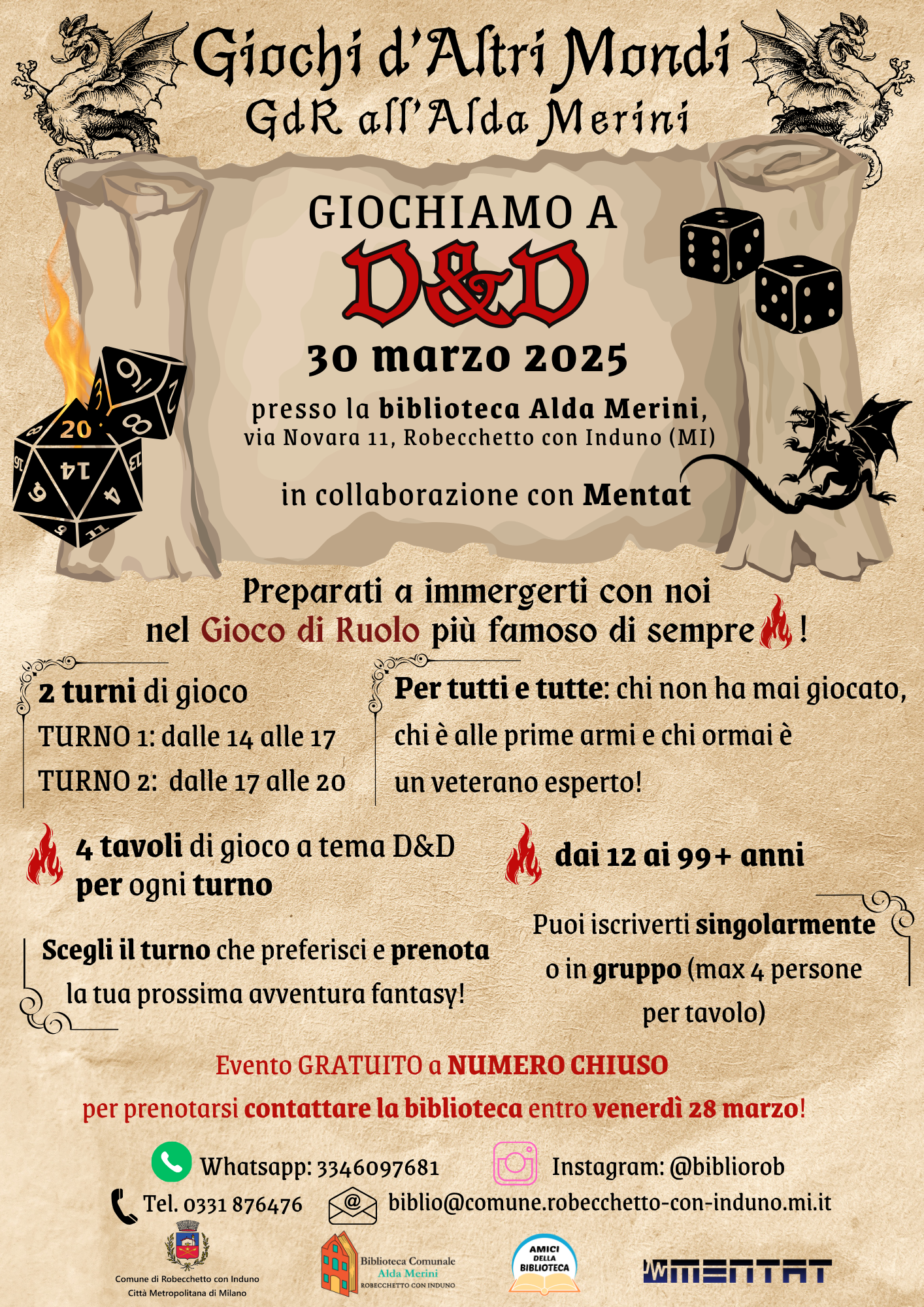Locandina della giornata D&D 2025